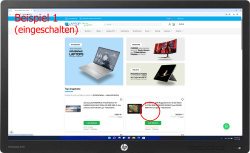 HP EliteDisplay E232 23 Zoll Monitor IPS FHD 1920x1080 DP HDMI VGA USB 7ms schwarz ohne Fuß Displaykratzer - Gebraucht