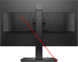 HP 24mq 23,8-Zoll Monitor IPS WQHD 2560x1440 HDMI VGA 5ms schwarz ohne Fuß