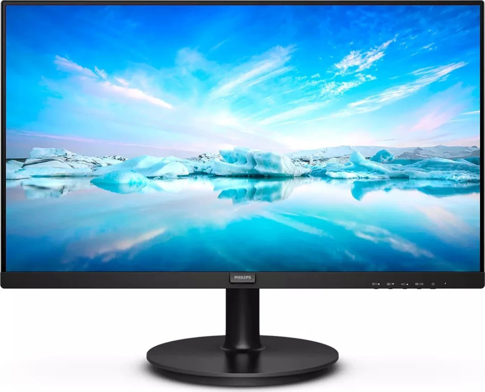 Philips V-line 222V8LA 21.5-inch Monitor TN 75Hz FHD 1920x1080 DP HDMI VGA 4ms black Excellent - Refurbished