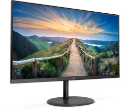 AOC Q27V4EA 27-Zoll Monitor IPS 75Hz WQHD 2560x1440 DP HDMI Lautsprecher 4ms schwarz Gut - Refurbished