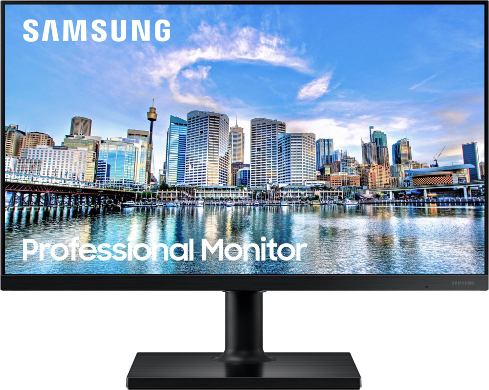 Samsung F27T450FZU T45F 27-Zoll Monitor 75Hz IPS FHD 1920x1080 DP HDMI USB Lautsprecher 5ms schwarz Gut - Refurbished