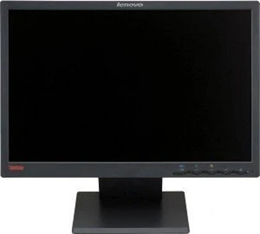 Lenovo ThinkVision L192p 19-inch Monitor TN SXGA 1280x1024 VGA DVI 20ms black Very good - Refurbished
