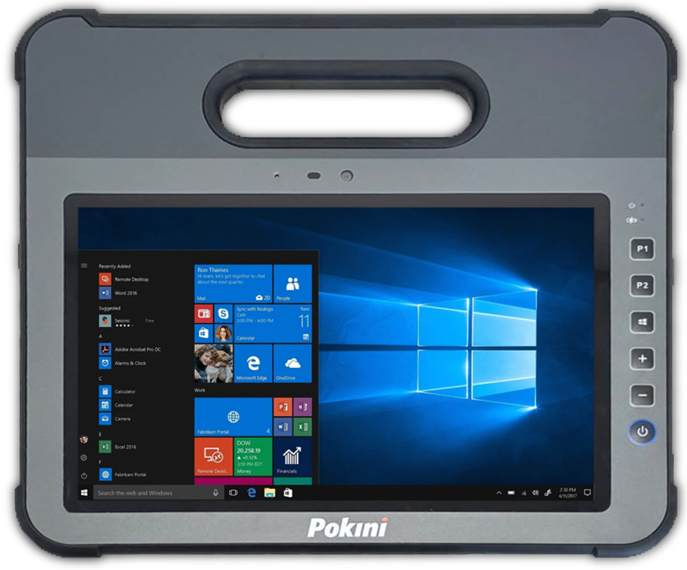 Pokini Tab G10 MDK-100 10.1-Zoll Rugged Tablet i5-7Y54 8GB 256GB SSD WUXGA Touch WCAM WIN10 Very good - Refurbished