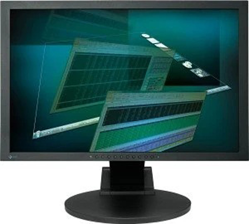 EIZO FlexScan S2402WE-BK 24-Zoll Monitor TN WUXGA 1920x1200 VGA DVI Lautsprecher 5ms schwarz Gut - Refurbished