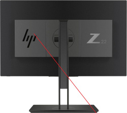 HP Z24NF G2 23,8-Zoll Monitor 75Hz IPS FHD 1920x1080 DP HDMI VGA USB 5ms ohne Fuß Displaykratzer - Gebraucht
