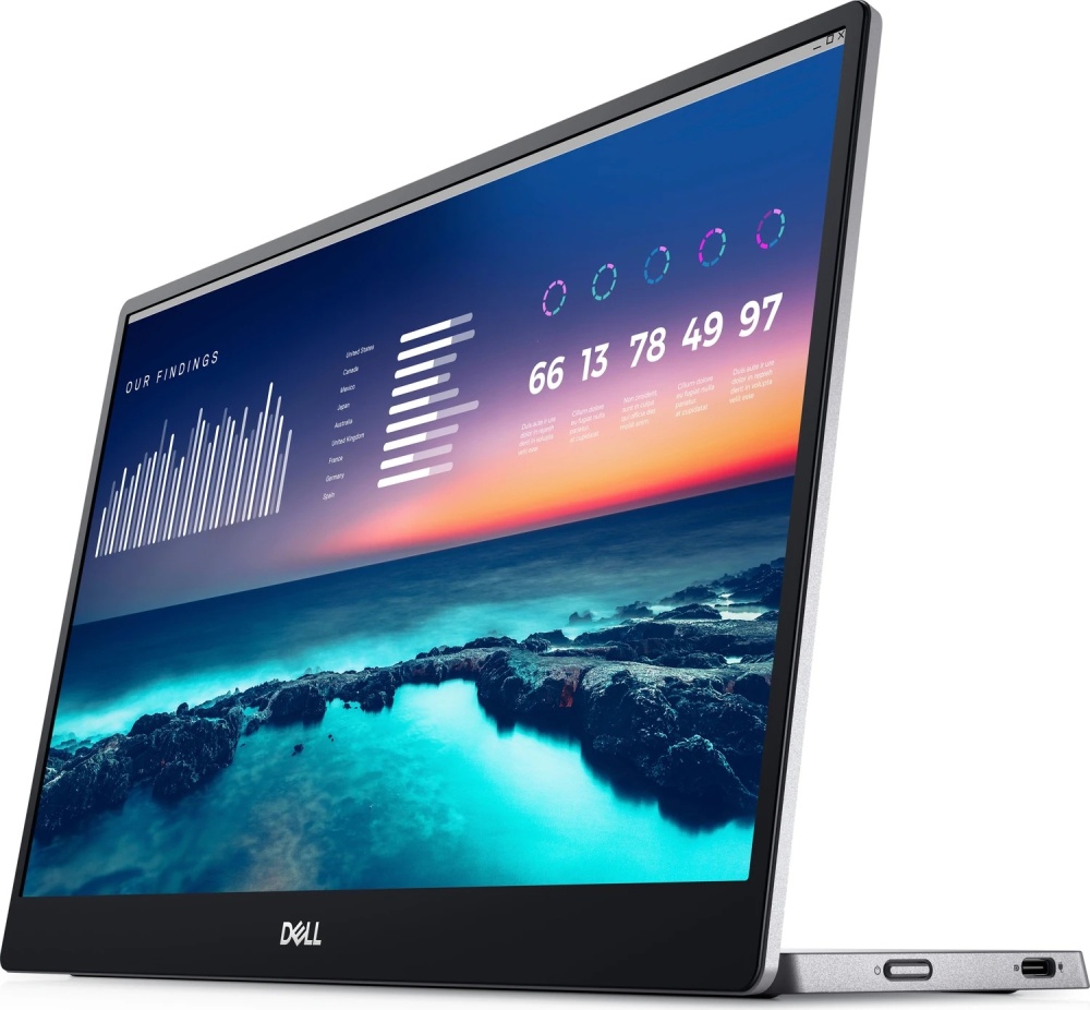 Dell C1422H 14-Zoll Monitor IPS FHD 1920x1080 USB-C 6ms schwarz