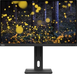 Lenovo ThinkVision E27q-20 27-Zoll Monitor 75Hz IPS QHD 2560x1440 DP HDMI Lautsprecher 4ms schwarz Sehr gut - Refurbished