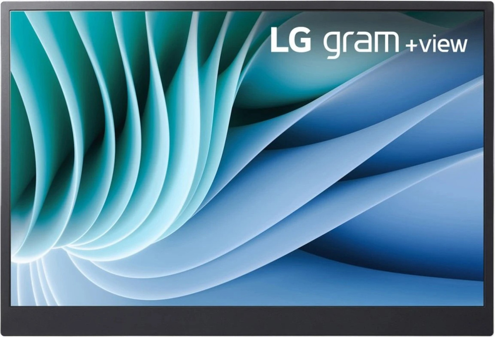 LG gram +view 16MR70 16-Zoll Monitor IPS WQXGA 2560x1600 USB-C 30ms Silber Sehr gut - Refurbished