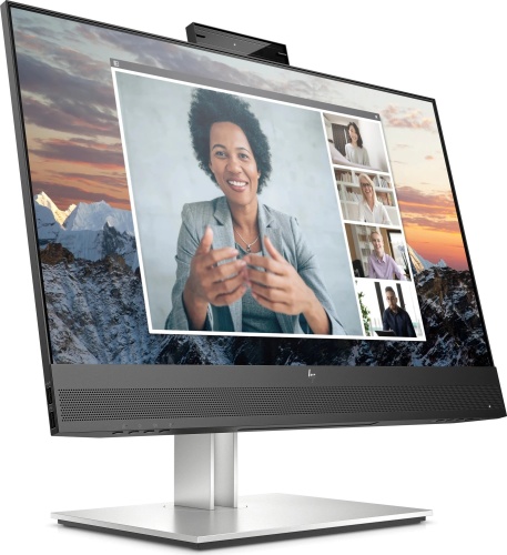 HP E24m G4 23,8-Zoll Monitor 75Hz IPS FHD 1920x1080 DP HDMI USB-C USB RJ-45 Lautsprecher Webcam 5ms schwarz Sehr gut - Refurbished