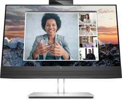 HP E24m G4 23,8-Zoll Monitor 75Hz IPS FHD 1920x1080 DP HDMI USB-C USB RJ-45 Lautsprecher Webcam 5ms schwarz Sehr gut - Refurbished