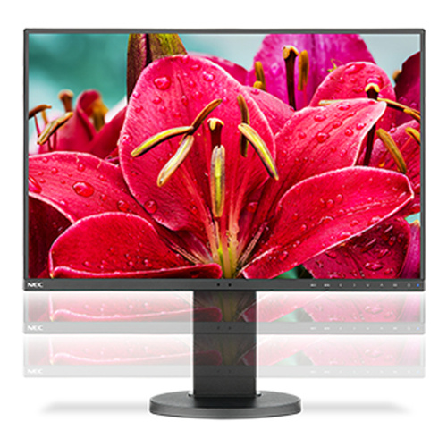 NEC MultiSync EA245WMi-BK 24-Zoll Monitor IPS WUXGA 1920x1200 DP HDMI VGA DVI USB Lautsprecher 6ms schwarz Sehr gut - Refurbished
