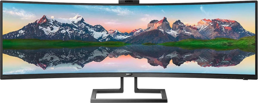 Philips P-line 499P9H 48.8-inch Monitor 70Hz VA DQHD 5120x1440 DP HDMI USB-C USB-A RJ-45 speaker webcam 5ms black Very good - Refurbished