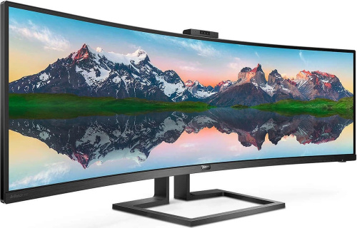 Philips P-line 499P9H 48.8-inch Monitor 70Hz VA DQHD 5120x1440 DP HDMI USB-C USB-A RJ-45 speaker webcam 5ms black Very good - Refurbished