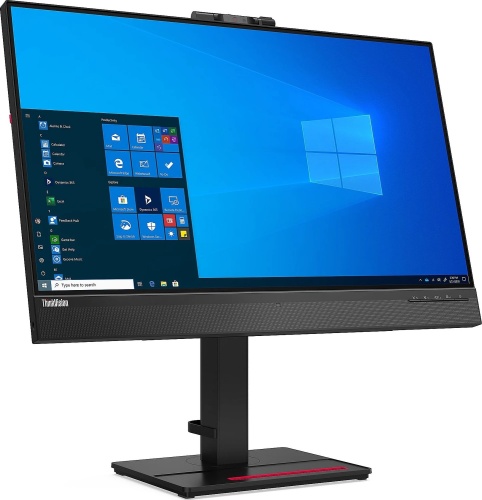 Lenovo ThinkVision T27hv-20 27-Zoll Monitor IPS WQHD 2560x1440 DP HDMI USB-C USB-A Webcam Lautsprecher 4ms schwarz