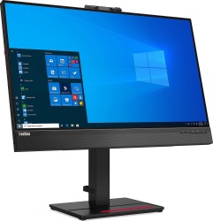 Lenovo ThinkVision T27hv-20 27-Zoll Monitor IPS WQHD 2560x1440 DP HDMI USB-C USB-A Webcam Lautsprecher 4ms schwarz