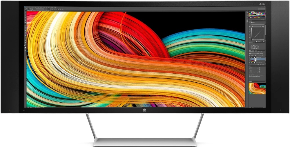 HP Z34c 34-inch Monitor VA UWQHD 3440x1440 DP HDMI USB speaker 8ms white
