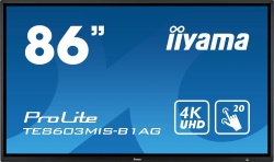 iiyama ProLite TE8603MIS-B1AG 86-inch Display Touch IPS 4K UHD 3840x2160 DP HDMI VGA RJ-45 speaker 6ms black Android Very good - Refurbished