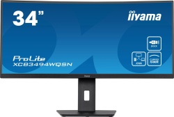 iiyama ProLite XCB3494WQSN-B5 34-Zoll Monitor 120Hz VA UWQHD 3440x1440 DP HDMI USB-C Lautsprecher 0,4ms schwarz Hervorragend - Refurbished