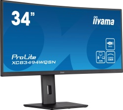 iiyama ProLite XCB3494WQSN-B5 34-Zoll Monitor 120Hz VA UWQHD 3440x1440 DP HDMI USB-C Lautsprecher 0,4ms schwarz Hervorragend - Refurbished
