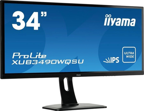 iiyama ProLite XUB3490WQSU-B1 34-Zoll Monitor IPS UWQHD 3440x1440 DP HDMI USB Lautsprecher 5ms schwarz Sehr gut - Refurbished
