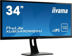 iiyama ProLite XUB3490WQSU-B1 34-Zoll Monitor IPS UWQHD 3440x1440 DP HDMI USB Lautsprecher 5ms schwarz Sehr gut - Refurbished