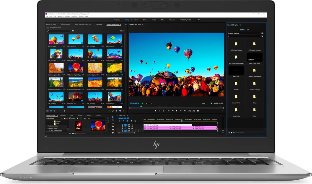 HP ZBook 15u G5 15.6-inch Laptop i7-8650U 8GB 256GB SSD FHD WX3100 DE Backlight WCAM WIN11