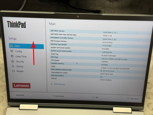 Lenovo ThinkPad X1 Yoga G7 14 inch Notebook i5-1245U 16GB 256GB SSD WUXGA DE Backlight Touch WCAM WIN11