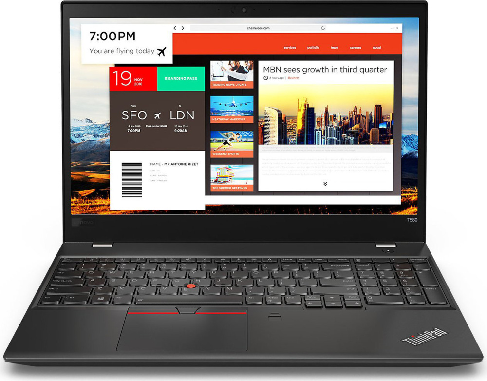 Lenovo ThinkPad T580 15.6 inch Notebook i5-8250U 8GB 256GB SSD FHD DE WCAM WIN11