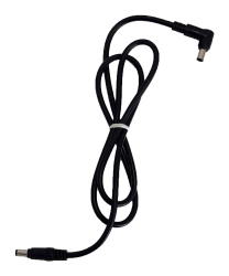 LIND DC adapter cable / power cable – right-angle barrel plug with center pin for LIND power supplies