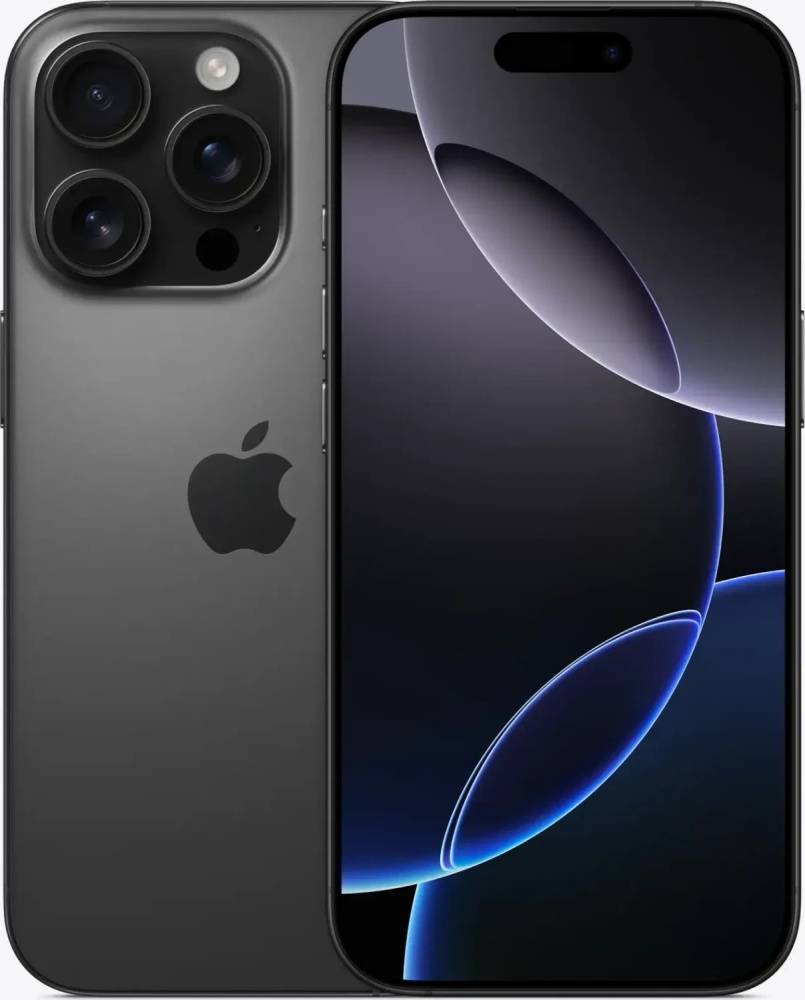 Apple iPhone 16 Pro 6.3-inch Smartphone 128GB Black Titanium 120Hz OLED 5G eSIM Very Good - Refurbished