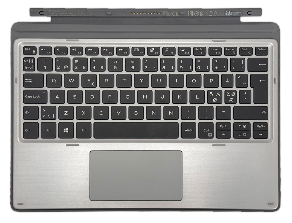 Dell Tastatur für Latitude 7200 7210 Tablet original Nordic QWERTY K18M/K18M001 - Refurbished